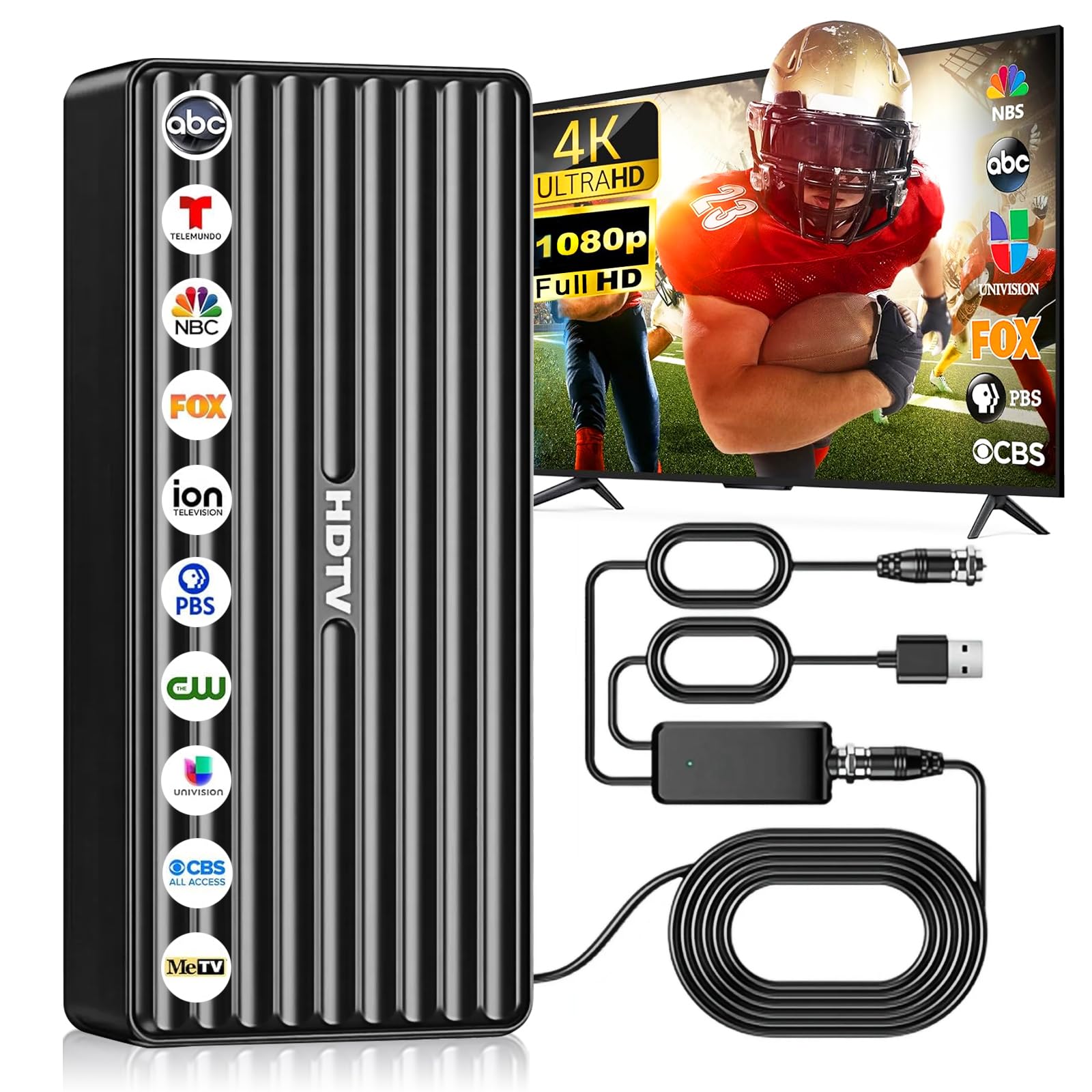 Amazon.com: TV Antenna for HD Smart TV Indoor,1000+ Miles Range